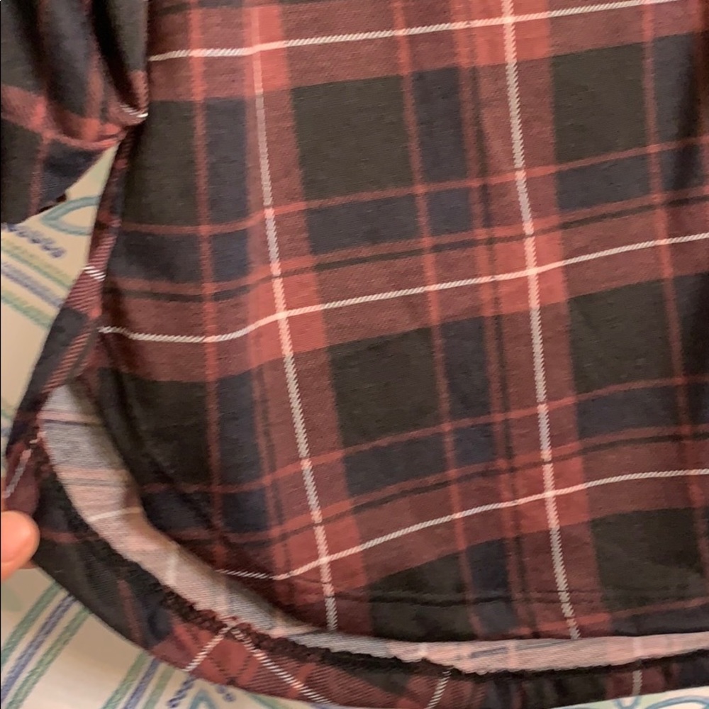 Plaid button down top - Picture 4 of 5